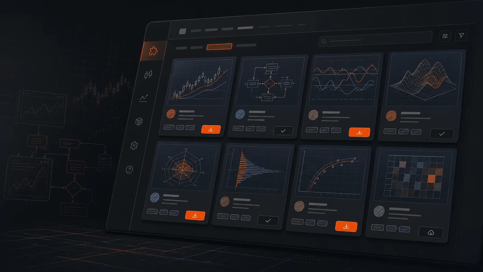 Extensions are not a generic store. They are distribution for trading strategy assets. illustration